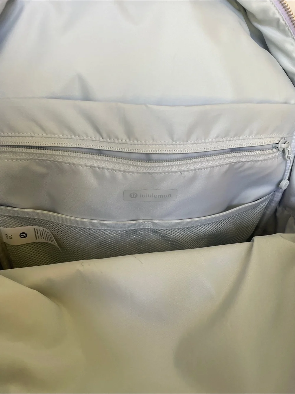 lululemon athletica Light Lavender Nylon Backpack with Gold Accents